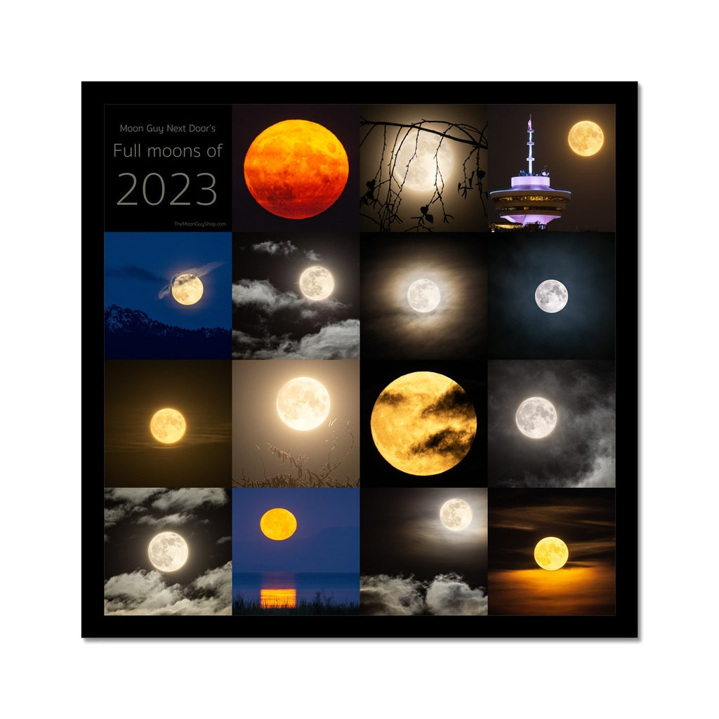 Limited Edition 'Full Moons of 2023' Poster