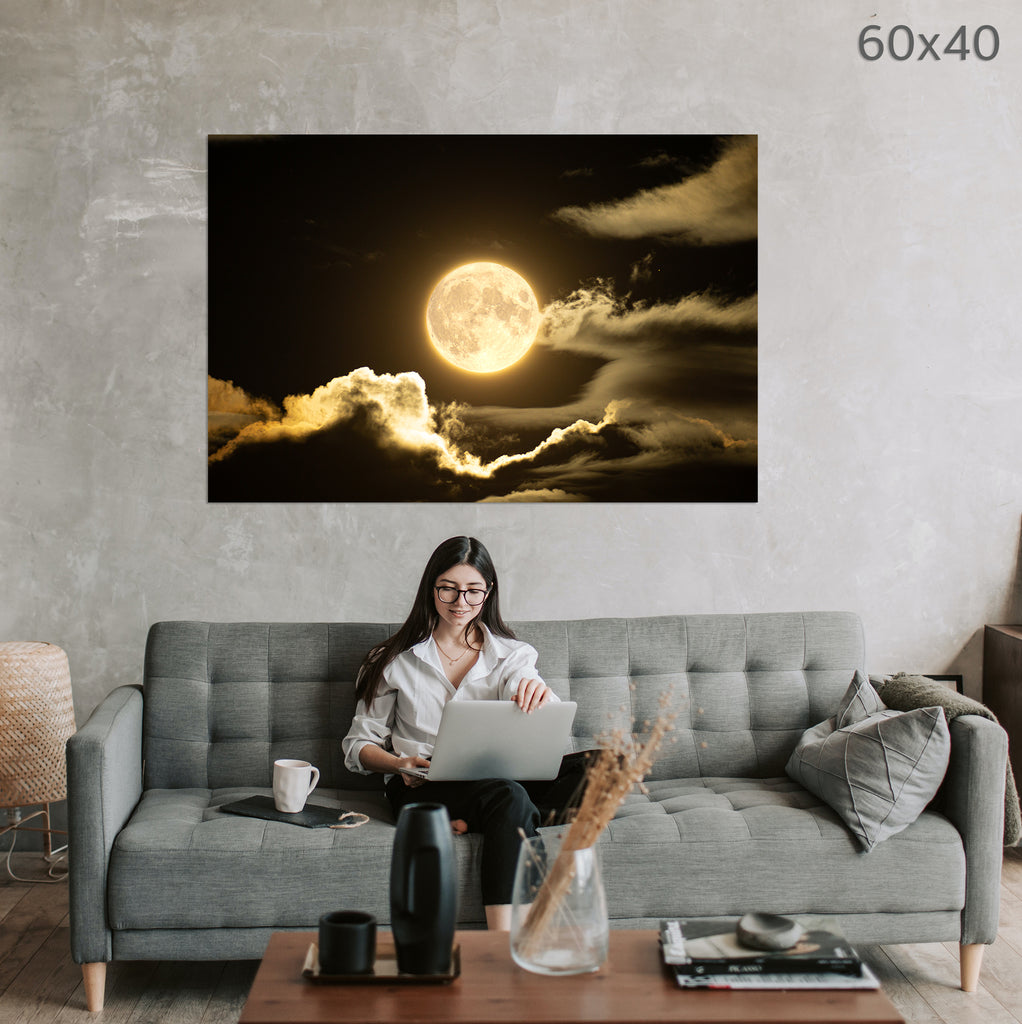 'Storm Moon' Photo Art Print