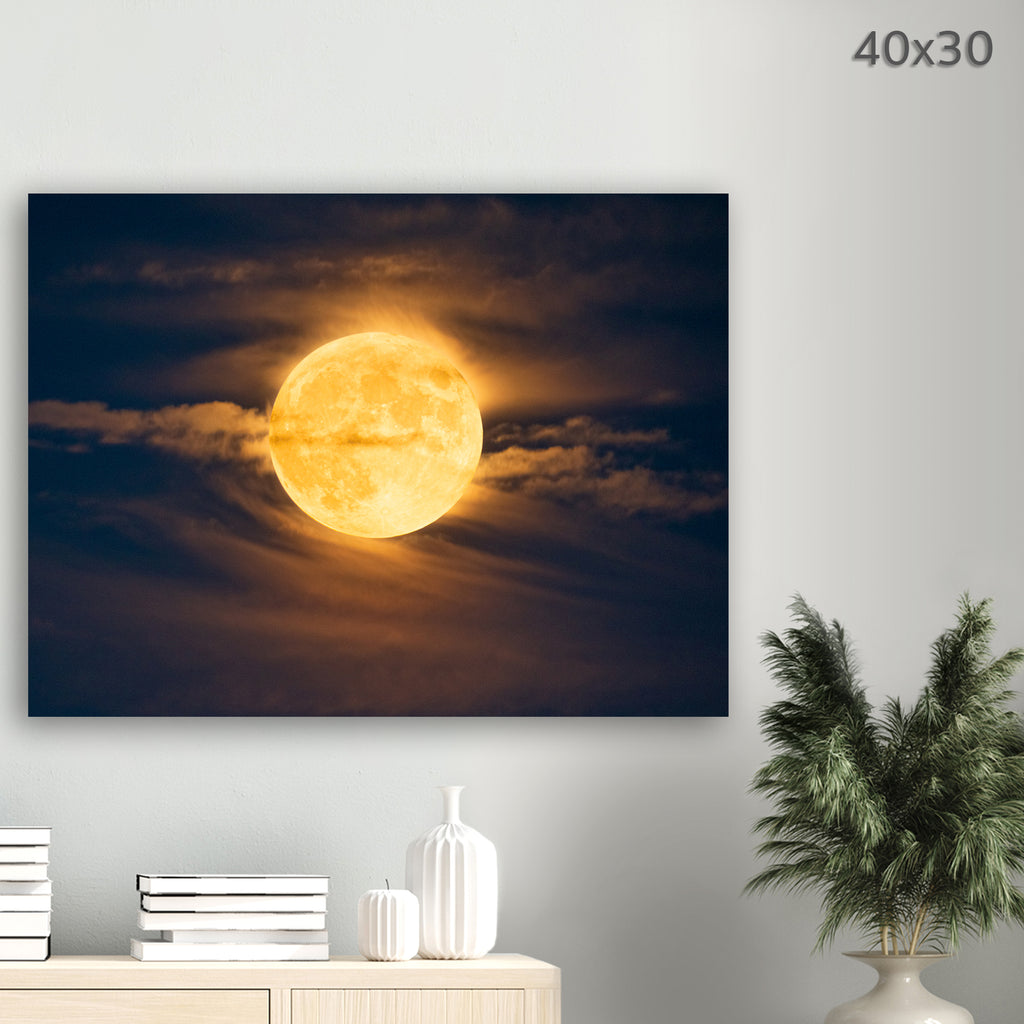 'Surfing Moon' Canvas