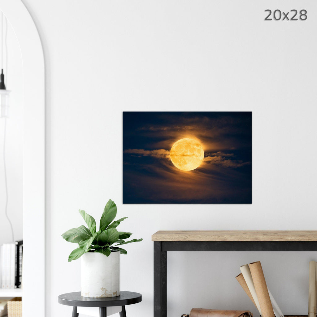 'Surfing Moon' Aluminum Print